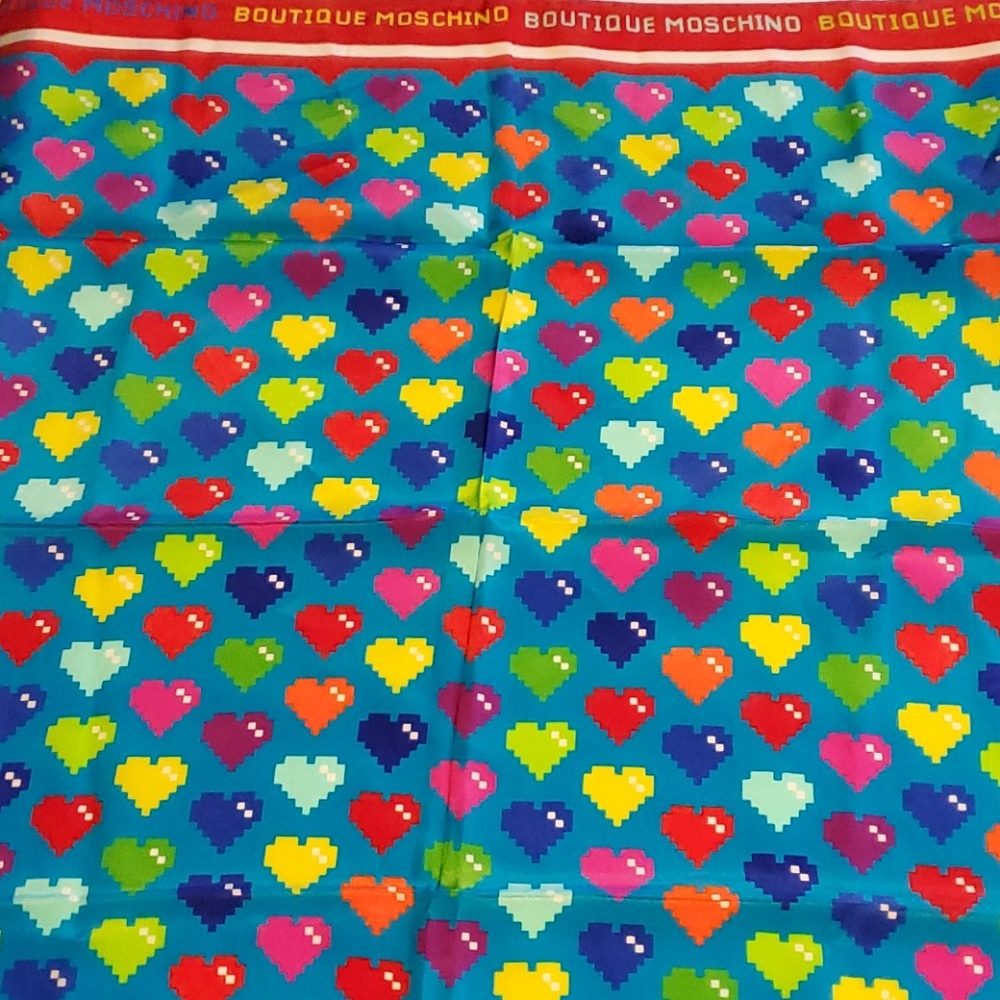 NWT Moschino Silk Scarf